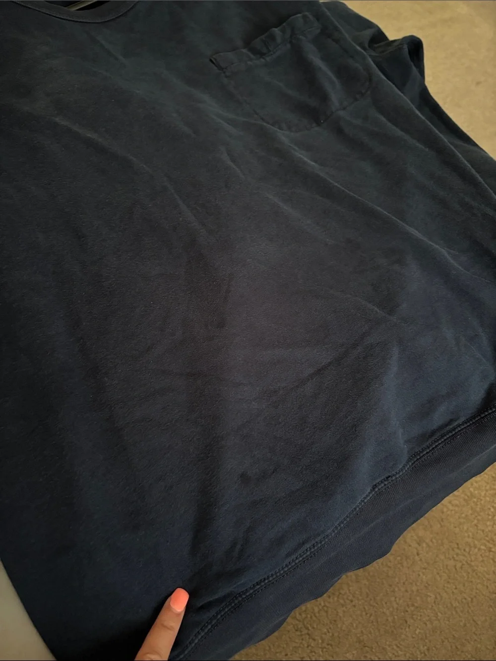J. Crew Men's Cotton Navy Crewneck Sweater size large